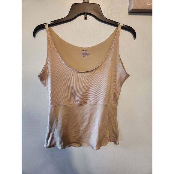 Spanx by Sara Blakely Nude Tank Top Polyester Spandex Shape Wear Size L - Picture 1 of 3